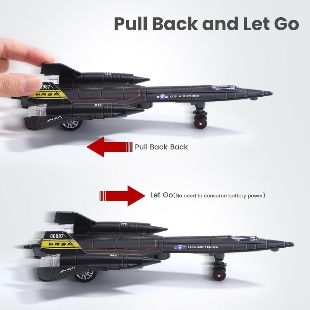 Metal Fighter Jet Toy Model SR-71 - Picture 3 of 4